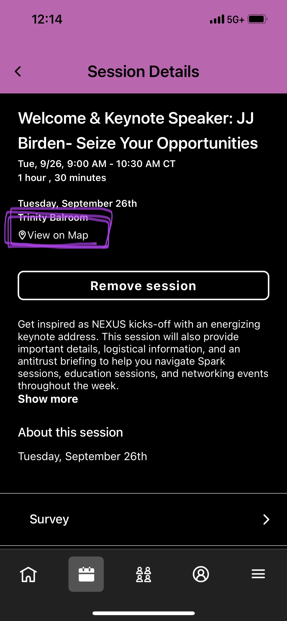 Locate A Session Room